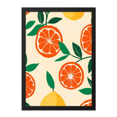 Citrus Fruit Wall Art, Modern Kitchen Decor, Orange and Lemon Print, Minimalist Art, Colorful Food Art, Home Decor, Trendy Wall Decor - Tawshia